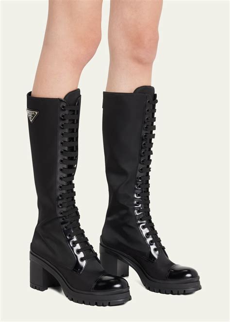 prada fall 2014 boots|prada lace up combat boots.